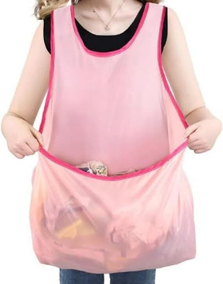 EDBIRET Polyester Home Use Apron - Free Size(Pink, Single Piece)