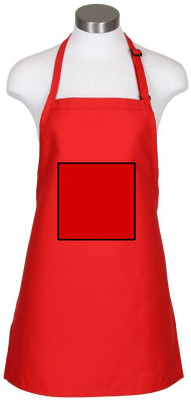 TENNYCERF PVC Home Use Apron - Free Size(Red, Single Piece)