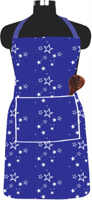 XENABO PVC Chef's Apron - Free Size(Dark Blue, Single Piece)