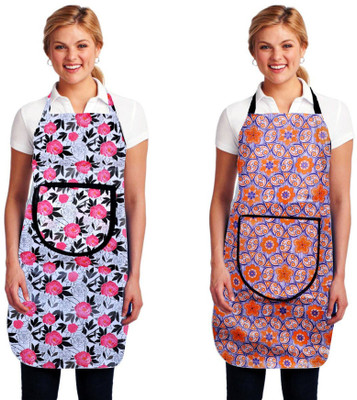 Acoma PVC Chef's Apron - Free Size(Black, Pack of 2)