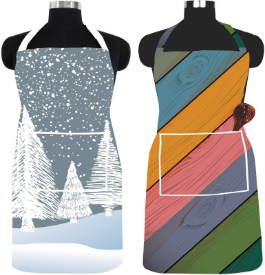 Ascension PVC Chef's Apron - Free Size(Grey, Silver, Brown, Multicolor, Pack of 2)