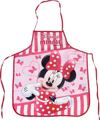 KUBER INDUSTRIES Polyester Home Use Apron - Free Size(Pink, Single Piece)