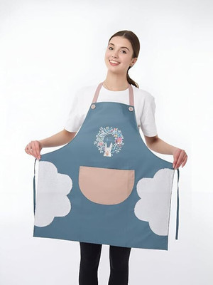 arther Polyester Chef's Apron - Free Size(Blue, Pink, Single Piece)