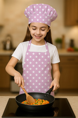 OASIS Cotton Chef's Apron - Free Size(Pink, Single Piece)