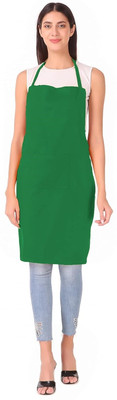 LEAFNEST Polyester Home Use Apron - Free Size(Light Green, Single Piece)