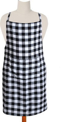 CRAZYWEAVES Blended Home Use Apron - Free Size(Black, Single Piece)