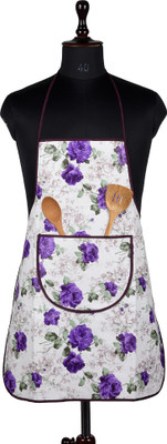 KUBER INDUSTRIES PVC Home Use Apron - Free Size(White, Single Piece)