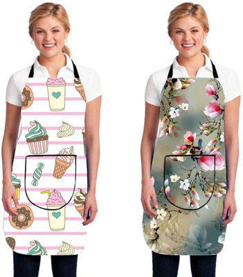 Acoma PVC Chef's Apron - Free Size(White, Pack of 2)