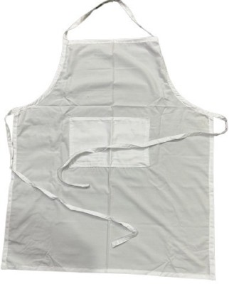 RAMANI INTERNATIONAL Cotton Home Use Apron - Free Size(White, Pack of 2)