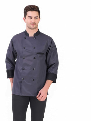 Kodenipr Club Cotton, Polyester Chef's Apron - Large(Grey, Single Piece)