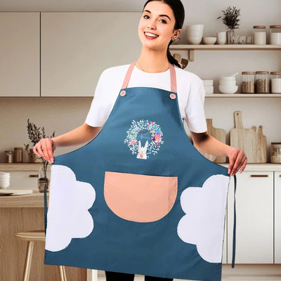 Clipron Polyester Chef's Apron - Free Size(Multicolor, Single Piece)