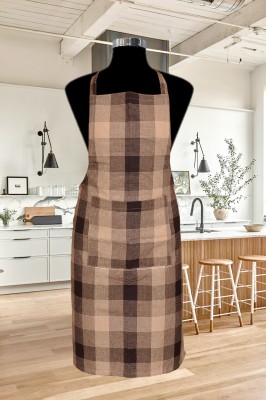 vembutextile Cotton Home Use Apron - Free Size(Brown, Single Piece)