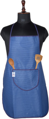 Heart Home PVC Home Use Apron - Free Size(Blue, Single Piece)