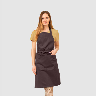proheal Polyester Home Use Apron - Free Size(Brown, Single Piece)