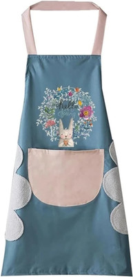 ABlue Clipper Cotton Chef's Apron - Free Size(Red, Grey, Single Piece)
