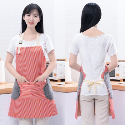 flea Cotton Chef's Apron - Free Size(Red, Single Piece)