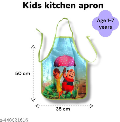 CuttiesFashion Polyester Home Use Apron - Free Size(Multicolor, Single Piece)