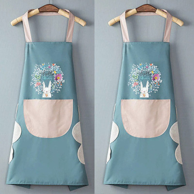 AshmakamMart Polyester Chef's Apron - Free Size(Multicolor, Pack of 2)