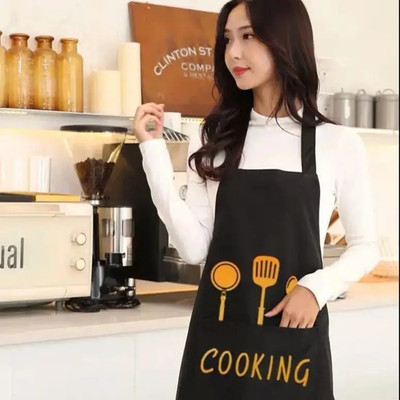 ABlue Clipper PVC Chef's Apron - Free Size(Black, Single Piece)