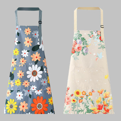 DARSHANAM WORLD Polyester Chef's Apron - Free Size(White, Grey, Pack of 2)