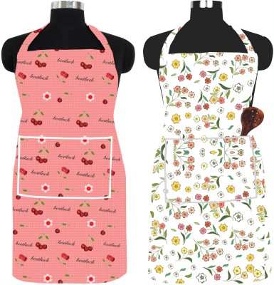 Hridyani PVC Chef's Apron - Free Size(Red, Yellow, Pack of 2)