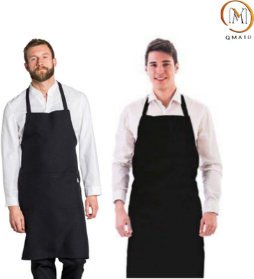 Qmato PVC Grooming Apron - Free Size(Black, Pack of 2)