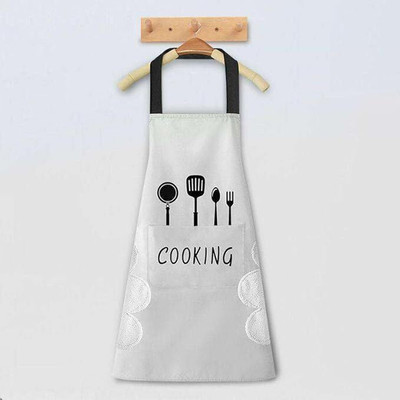OASIS Cotton Home Use Apron - Free Size(White, Single Piece)