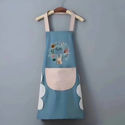 GRANTHI ENTERPRISE PVC Home Use Apron - Free Size(Dark Blue, Single Piece)