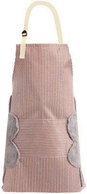 ABlue Clipper Polyester Chef's Apron - Free Size(Brown, Single Piece)
