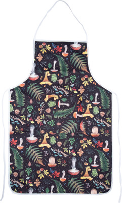 AAZEEM Cotton Home Use Apron - Medium(Black, Single Piece)