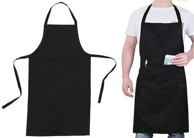 Qmato PVC Grooming Apron - Free Size(Black, Pack of 2)