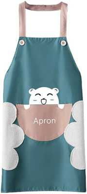 SNOWIE SOFT PVC Chef's Apron - Free Size(Blue, Single Piece)
