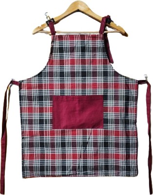 NBH Polyester Home Use Apron - Free Size(Brown, Single Piece)
