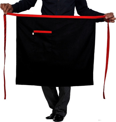 SWITCHON Polyester Apron - Free Size(Black, Single Piece)