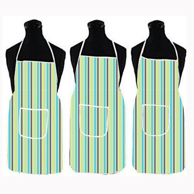 XENABO PVC Chef's Apron - XL(Green, Pack of 3)