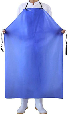 MEDIDOVE PVC Home Use Apron - Free Size(Blue, Single Piece)