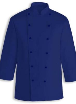 UNISIM Polyester Chef's Apron - Medium(Blue, Single Piece)