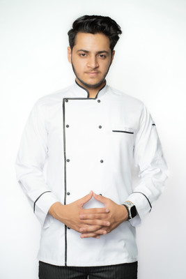 UNIQFORM Polyester Chef's Apron - Medium(White, Single Piece)