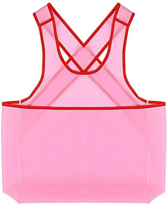PRISO Polyester Home Use Apron - Free Size(Pink, Single Piece)