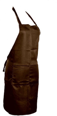 Handloomwala Polyester Home Use Apron - Free Size(Brown, Single Piece)