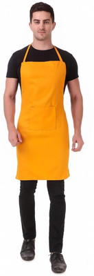 Kodenipr Club Blended Chef's Apron - Free Size(Yellow, Single Piece)
