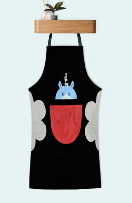 Kanushi Industries PVC Chef's Apron - Free Size(Black, Single Piece)