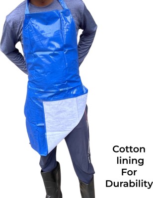 ETSHandPro PVC Apron - Free Size(Blue, Single Piece)