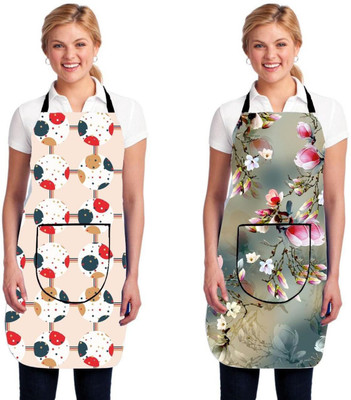 Acoma PVC Chef's Apron - Free Size(Black, Pack of 2)