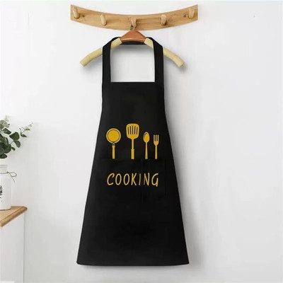 PAVITYAKSH Polyester Chef's Apron - Free Size(Black, Single Piece)