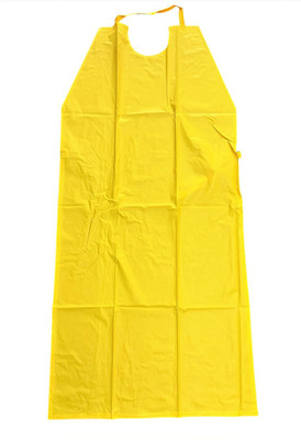 Q8 Twinkle PVC Home Use Apron - Free Size(Yellow, Single Piece)