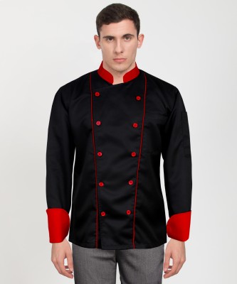 Bakers Pardise Cotton Chef's Apron - Small(Black, Red, Single Piece)