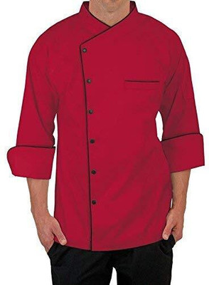 PRAGATI TRENDS Polyester, Cotton Chef's Apron - XXL(Red, Single Piece)