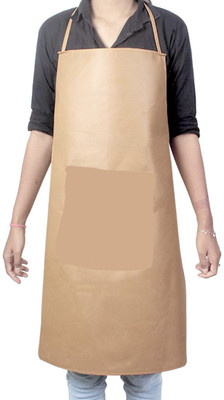 Love Store Blended Home Use Apron - Free Size(Beige, Single Piece)