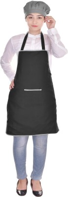 SWITCHON Polyester Chef's Apron - Free Size(Black, Single Piece)